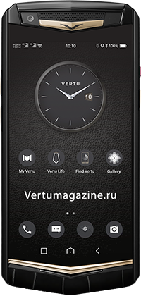  Vertu Aster P Gothic BLK Screw Alligator