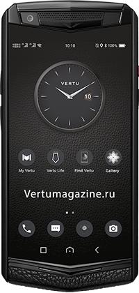  Vertu Aster P Gothic Jade Black Calf