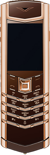  Vertu Signature S Design Red Gold Brown Russian