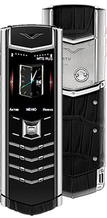  Vertu () Signature S Design Black Alligator Russian