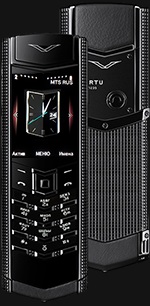 Vertu () Signature S Design Clous De Paris Pure Black