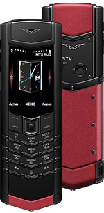  Vertu () Signature S Design Pure Black Red Leather Russian